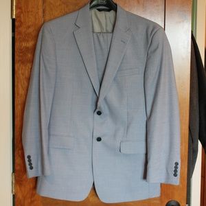 Jos. A. Bank Blue Check Suit 40